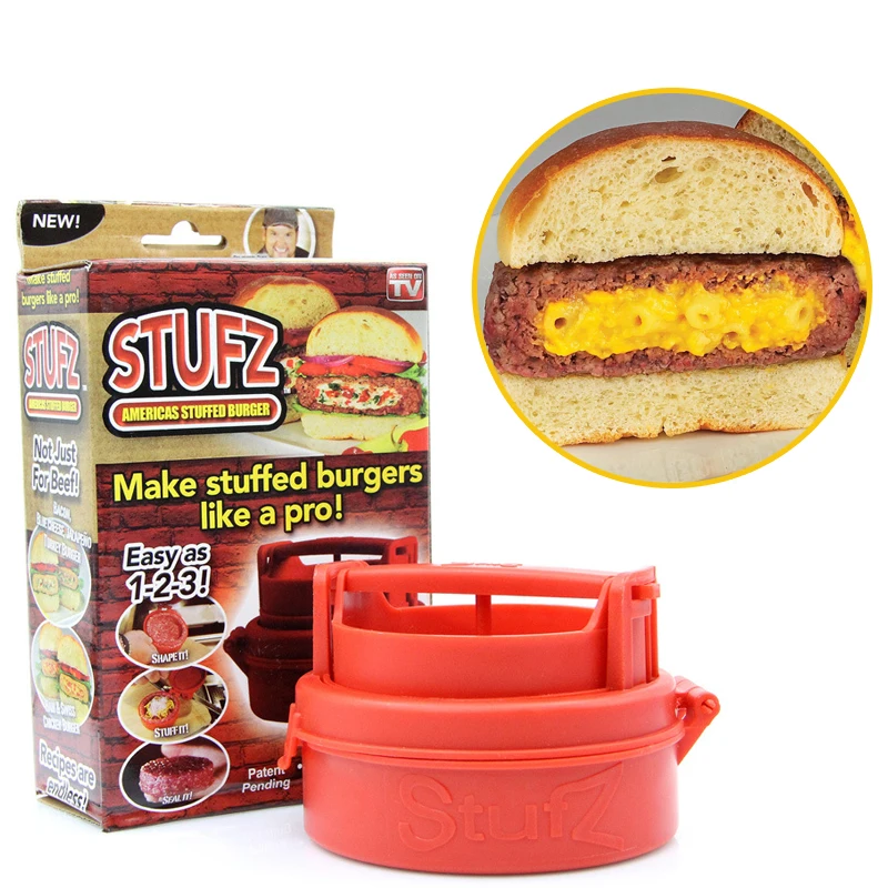 

CTDSGW000043Hamburger Maker Press Cutlets Stuffed Hamburger Mold Grill Kitchen Tools Manual Hamburger Forms Press Burger Gadgets