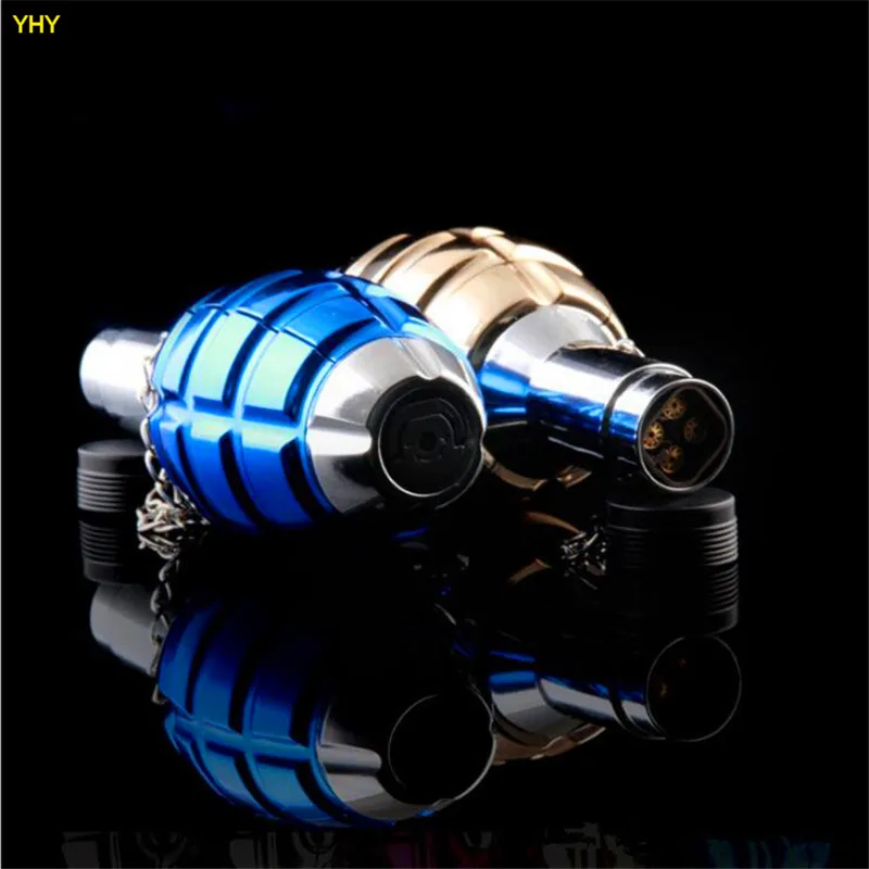 Newest Grenade Shaped Jet Butane Lighter Windproof Torches Multiple Color Lighters NO Gas For Smoking Cigarette Kitchen Tools06