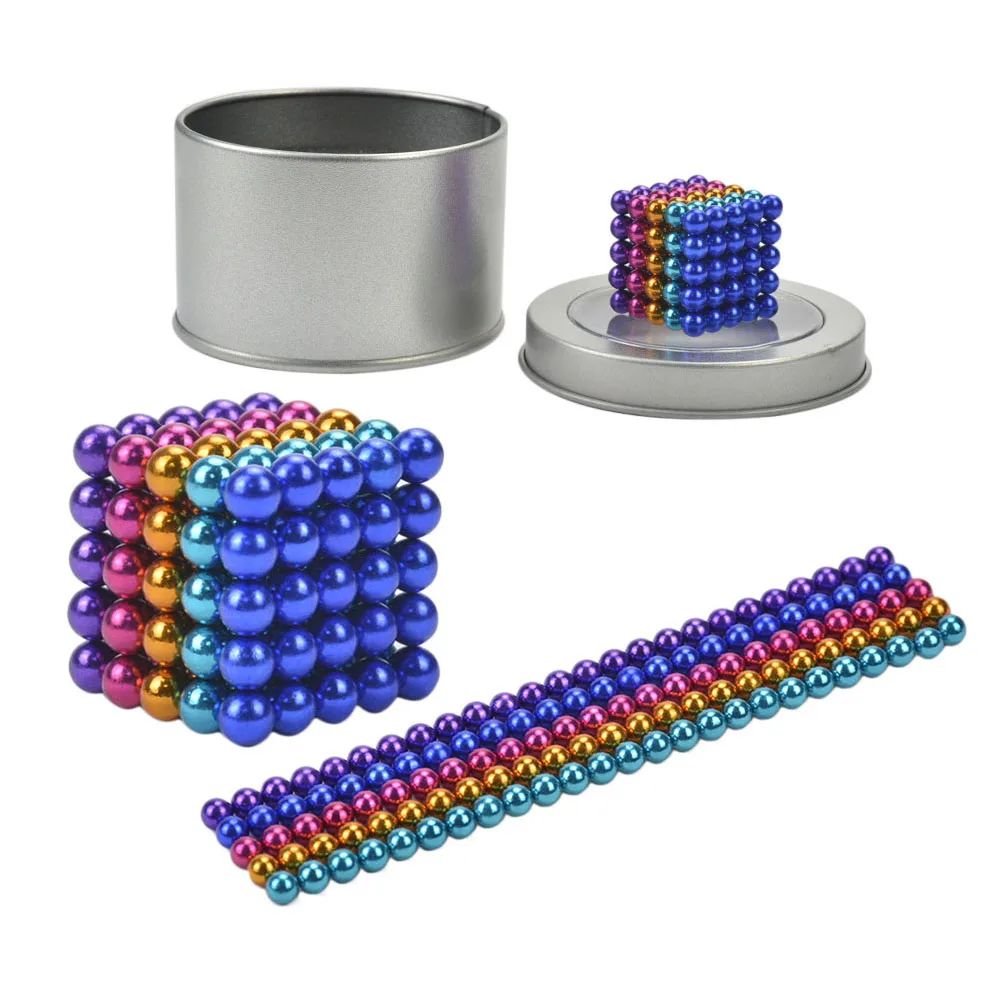 

125pcs magnet balls 5mm neodymium magnets for crafts 5 color imanes magneet iman neodimio Magic Strong NdFeB magneten