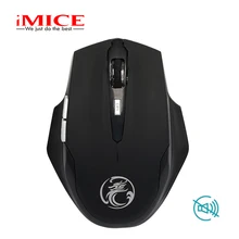 Imice 2,4 ГГц Бесшумная Беспроводная игровая мышь эргономичная мини оптическая USB компьютерная Тихая Кнопка игровая мышь для ПК ноутбука