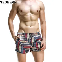 SEOBEAN яркий синий листьев Для мужчин Купальники для малышек Шорты для женщин пикантные Sunga masculina Для Мужчин's Одежда заплыва Мужские Шорты для купания Для мужчин трусы Спорт Для мужчин купальник 366