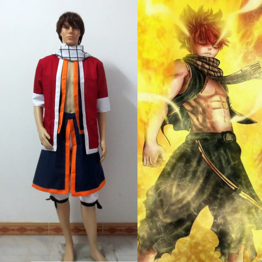 

Fairy Tail Etherious Natsu Dragneel Cosplay Costume Halloween Clothing