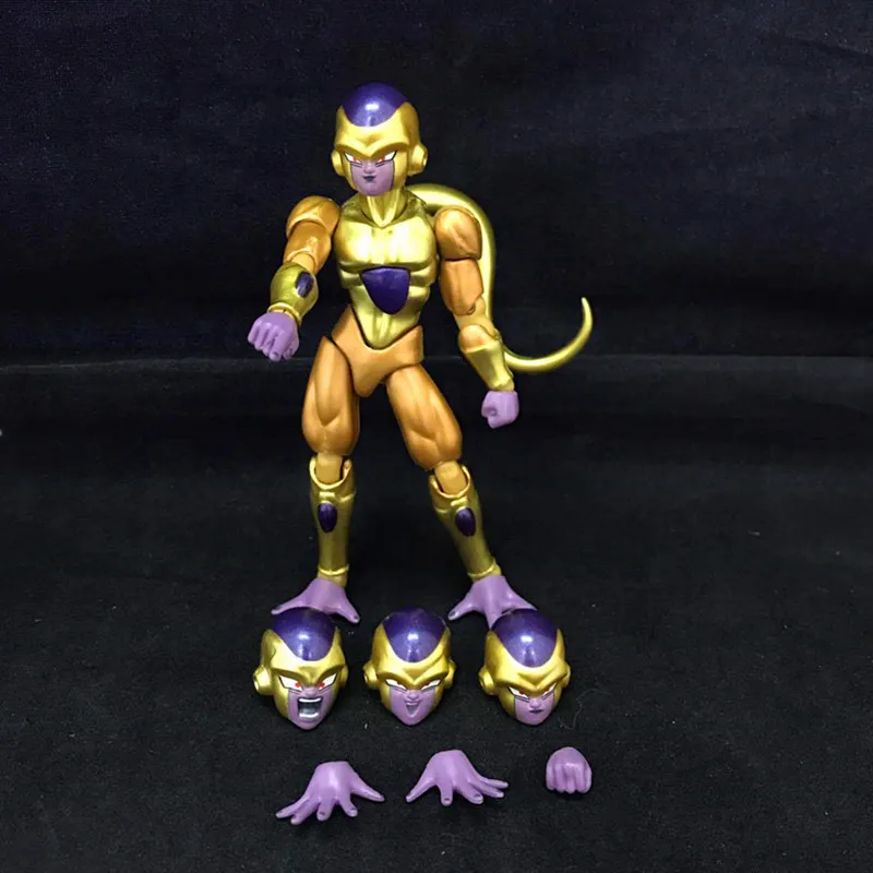 

4.5"Dragon Ball Z Resurrection F Golden Frieza freezer Joint movable 12cm PVC Action Figure Collectible Model Toy D362