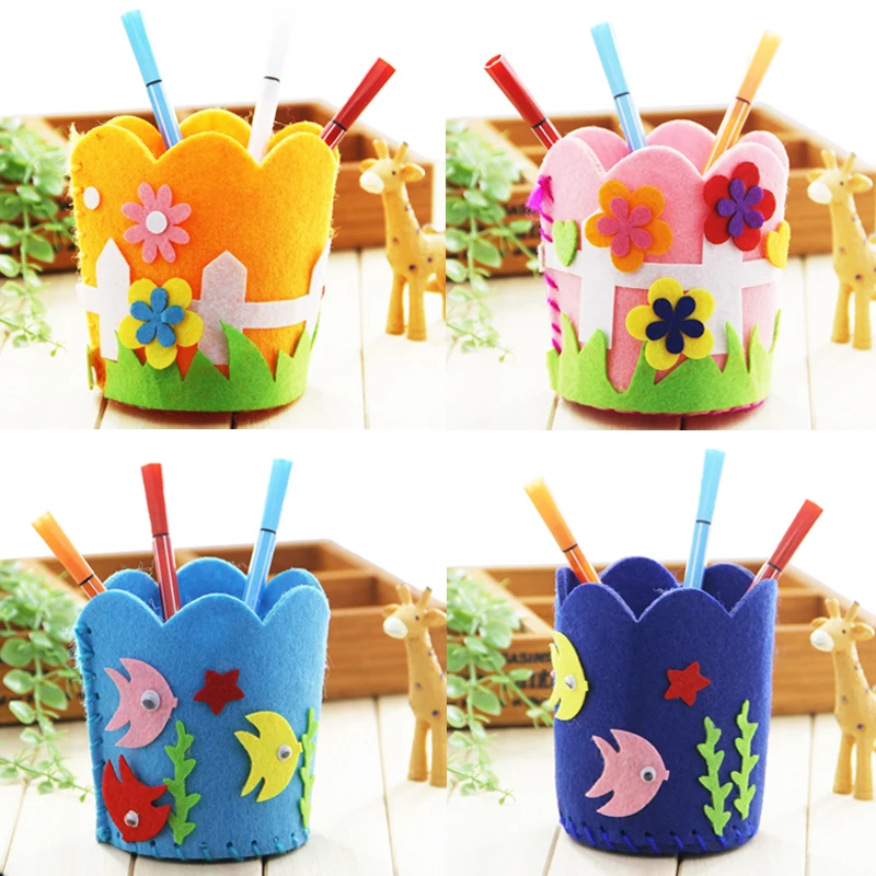 Children Handcrafts Material Educational DIY Handmade Crafts Kindergarten Pen Container Hand Craft Decoration DY06 Children Handcrafts Material Educational DIY Handmade Crafts Kindergarten Pen Container Hand Craft Decoration DY06