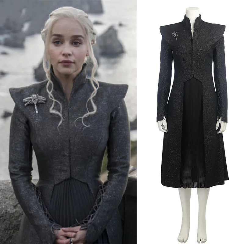 Daenerys Targaryen Custom Made Cosplay Halloween Dress Cosplay Game of Thrones Season 7 Costume Fancy Dress