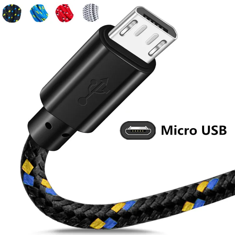 

Micro USB Charger Cable for Huawei P Smart plus Y7 prime 2019 Y6 2018 Data Wire for Honor 8X 8C 6A 7a pro 7C 9 lite Nylon Cord