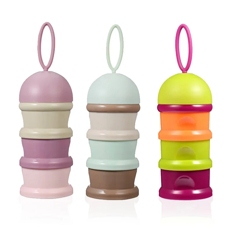 

3-Layer Baby Feeding Portable Milk Powder Dispenser Food Container Storage Kids Baby Snacks Candy Food Storage Box
