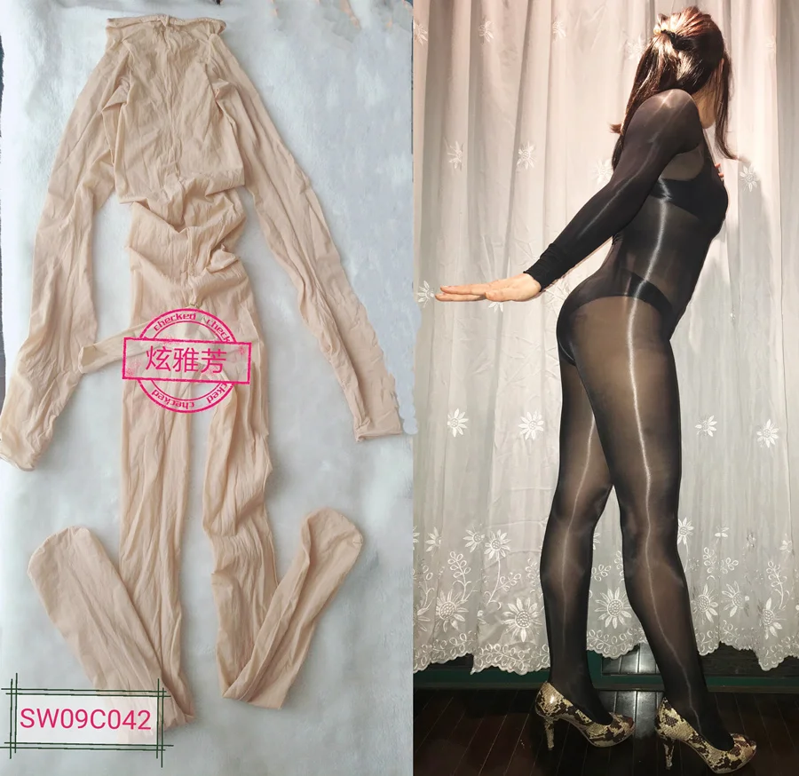 

The best ultra smooth and slippery sensation mens colorful Bodystocking SW09c042 Close Crotch