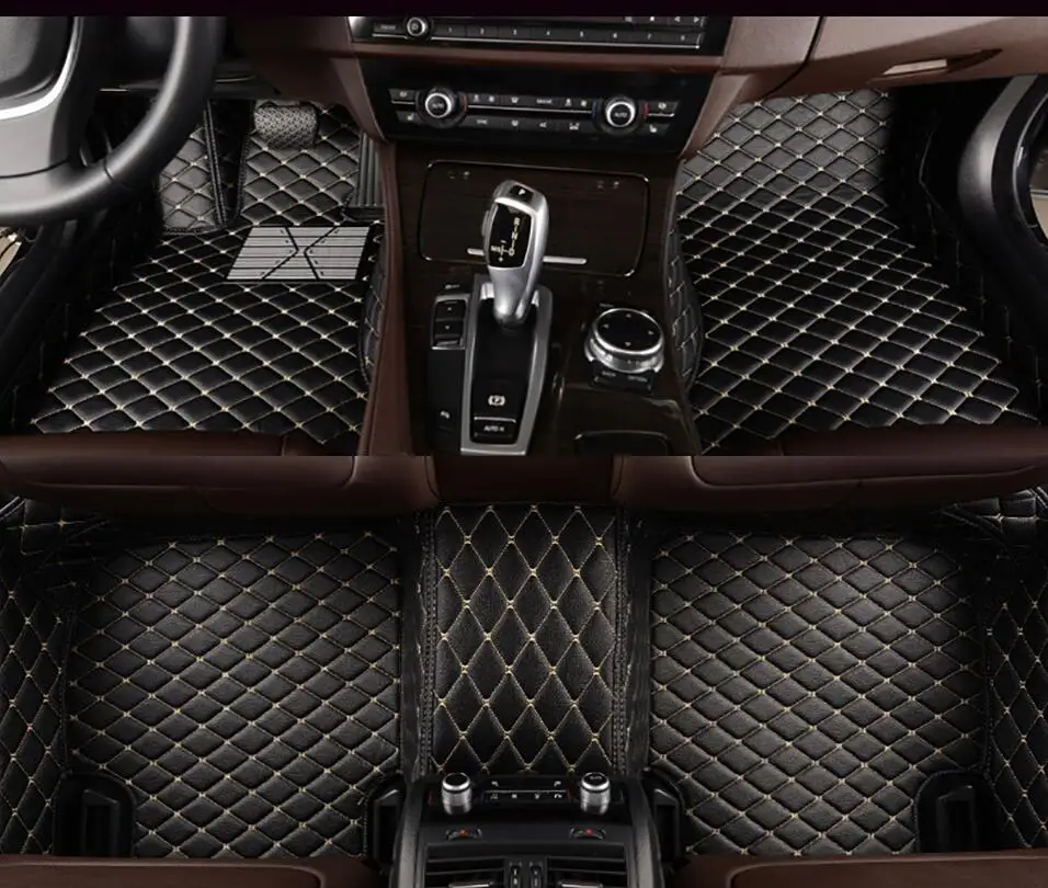 Пользовательские подходят автомобильный коврик специально для Chevrolet Tahoe Suburban траверс Malibu 3d любую погоду высокое качество роскошные ковры вкладыши - Название цвета: black beige