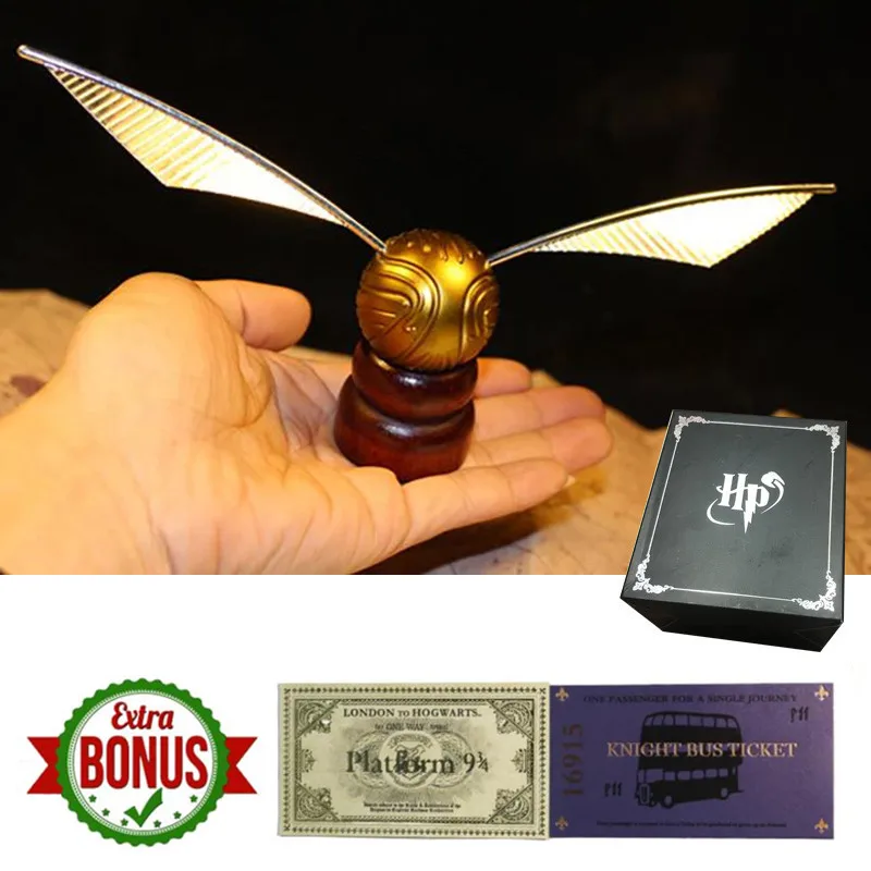 

HP Color Gold Stand Snitch Harry Quaffle Bludger Party Wizard Collection