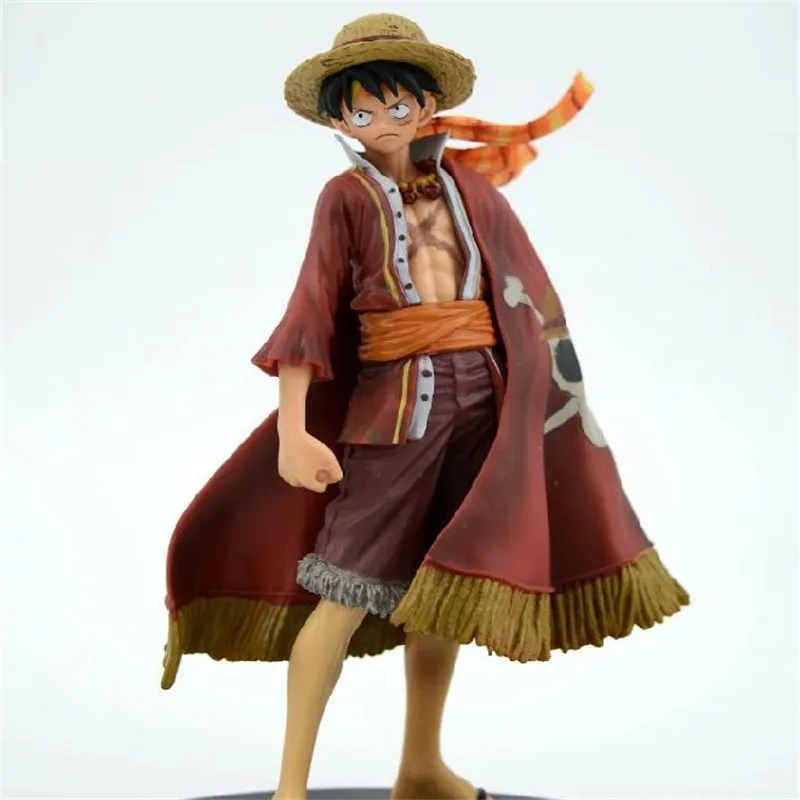 Аниме One Piece Monkey D Luffy The Ultimate King Ver. Фигурка из ПВХ с красной накидкой OP