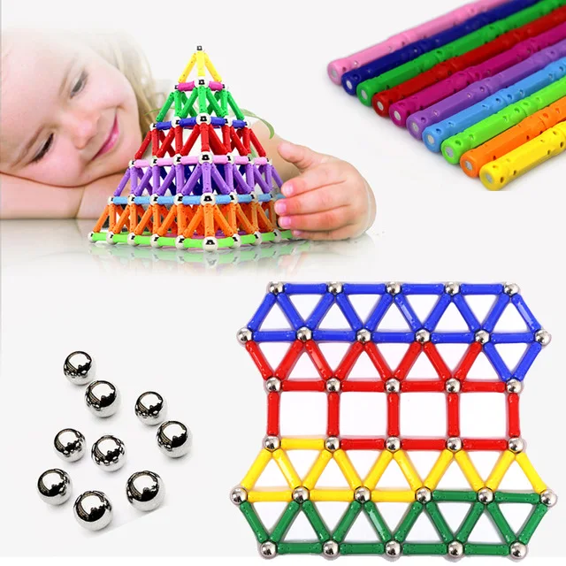 103/157 шт./компл. творческий, выполненный в привлекательном дизайне, блоки lot детские развивающие игрушки образовательные магнитные палочки любимый подарок блок игрушки