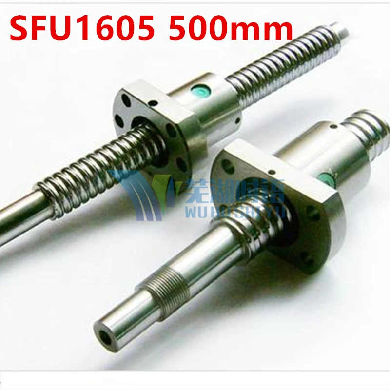 Бесплатная доставка SFU1605 500 мм RM1605 500 мм винтовая передача винт 1 шт + 1 шт шариковая гайка для SFU1605