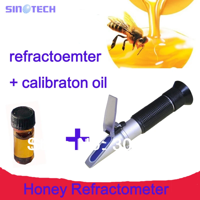 Free shipping Hand held brix Honey Refractometer brix 5890 RHB 90ATC