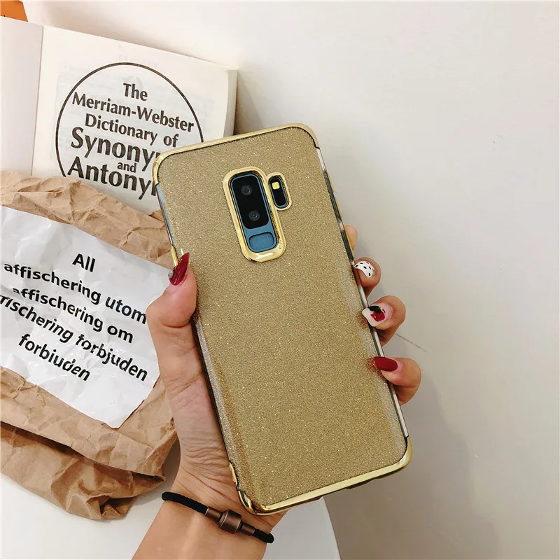 Блестящий силиконовый чехол из ТПУ для Samsung A10 A20 A30 A50 A70 M10 M20 M30 мягкая задняя