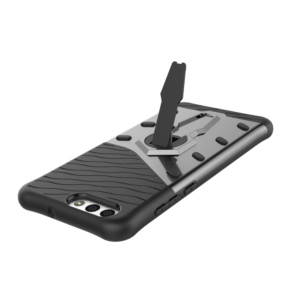 

mobile cell phone Sniper Hybrid Robot Armor ShockProof 360 Kickstand Back Soft Case Cover For ASUS zenfone4 Ze554KL