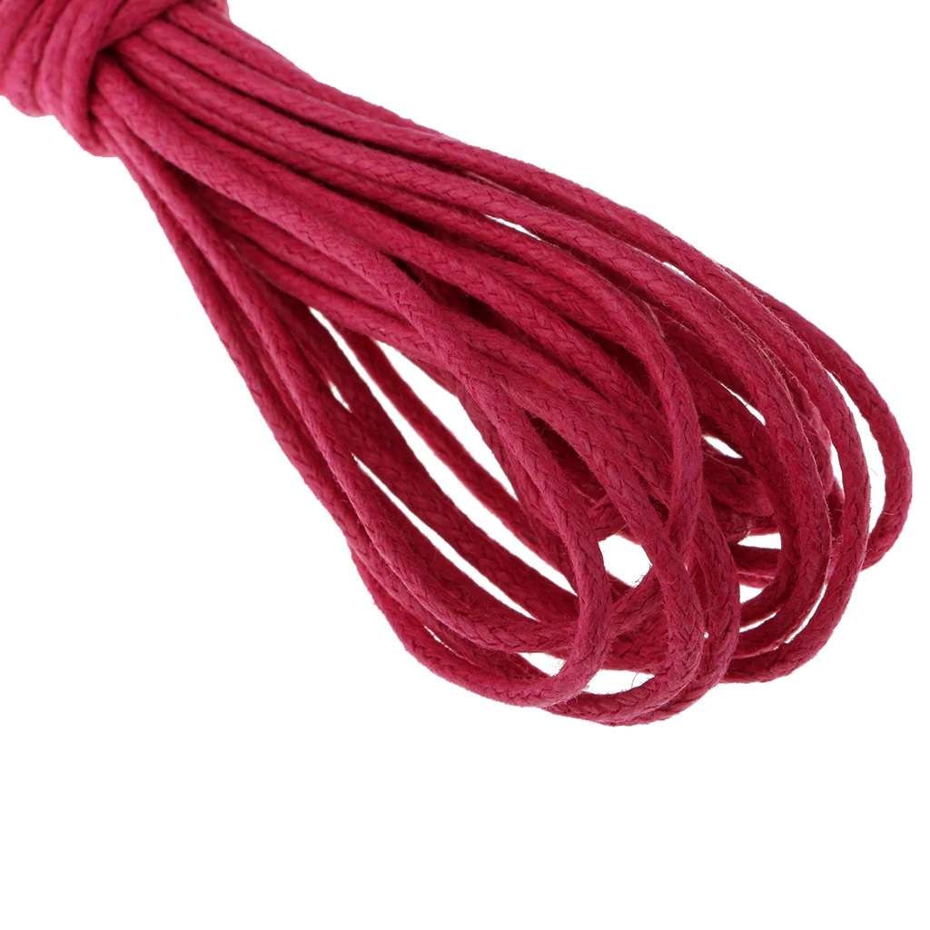 10yd 1.5mm Durable Handmade Leather String Jewelry Making Bracelet DIY Thread Cord for Necklace Bracelet Anklet Craft