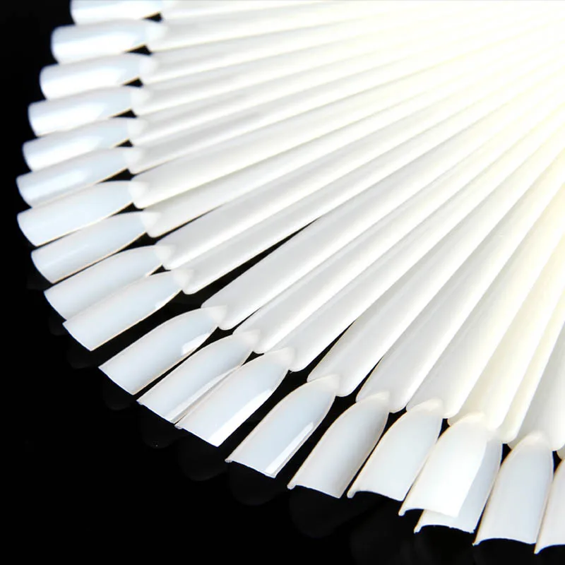 

Nail Art Tips Fan Natural False Tools Display Board Polish Manicure Fans Shape Gel Polish Color Practice Show Tools HS1