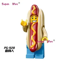 50 шт хот-дог человек коллекционные строительные блоки экшн-блоки, друзья для девочек и мальчиков домашние игры для детей Детские игрушки