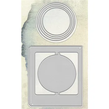 

YaMinSanNiO Christmas Ball Dies Cuts Metal Cutting Dies Frame 2Pcs/lot Scrapbooking for Card Making DIY Embossing Cuts New Craft
