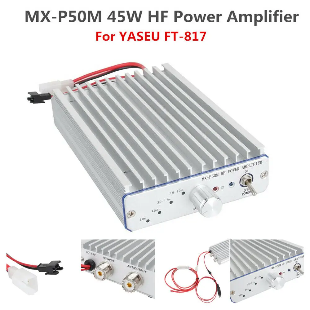 

45W HF Power Amplifier For YASEU FT-817 ICOM IC-703 Elecraft KX3 QRP Ham Radio