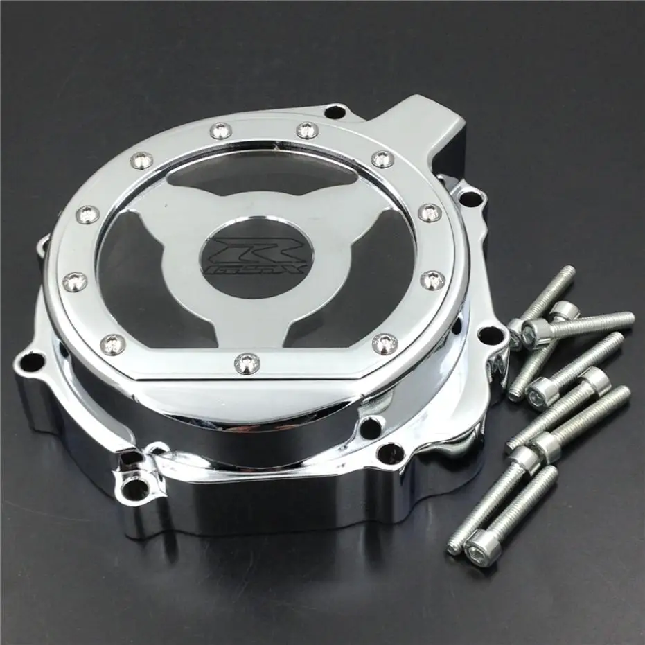 

For Motorcycle Suzuki 2004 GSXR600 750 1000 Engine Stator cover see through CHROME left