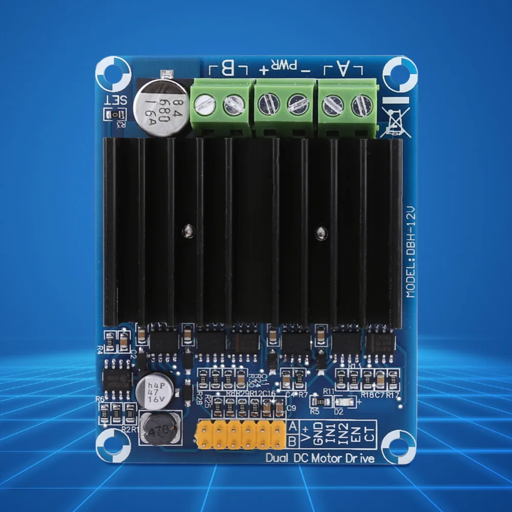 1 шт. DC5-12V 0A-30A двухканальный H Мост Двигатель драйвер платы модуль