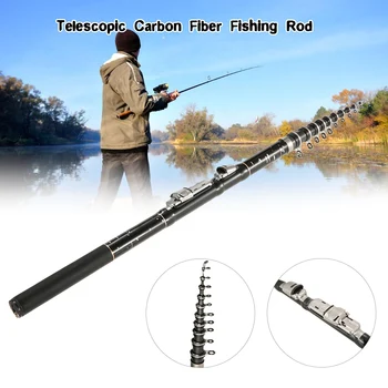 

Portable Telescopic Fishing Rod Carbon Fiber UltraLight Retractable Fishing Rod Pole Carp Fishing Tackle Accessory De Pescar