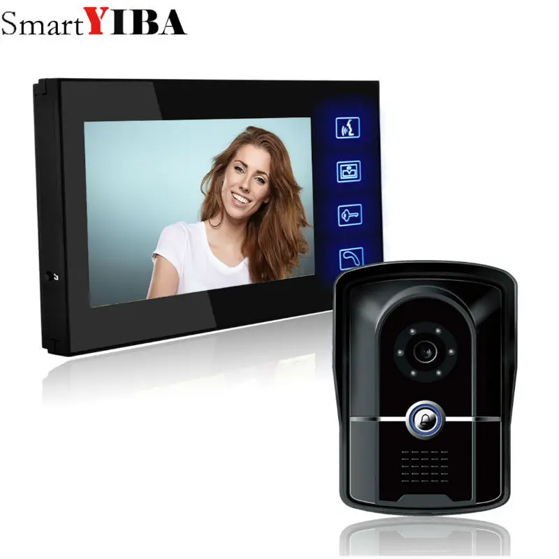 SmartYIBA 7 дюймовый сенсорный дисплей дверной звонок визуальный домофон домашний