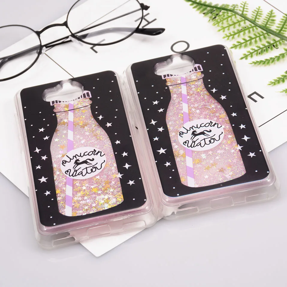 Reaoom for Huawei Y5 Y6 2017 Case Glitter Dynamic Liquid Colorful Star Quicksand Cute Bottle Unicorn Cover for Huawei Y5 Y6 2017 (8)