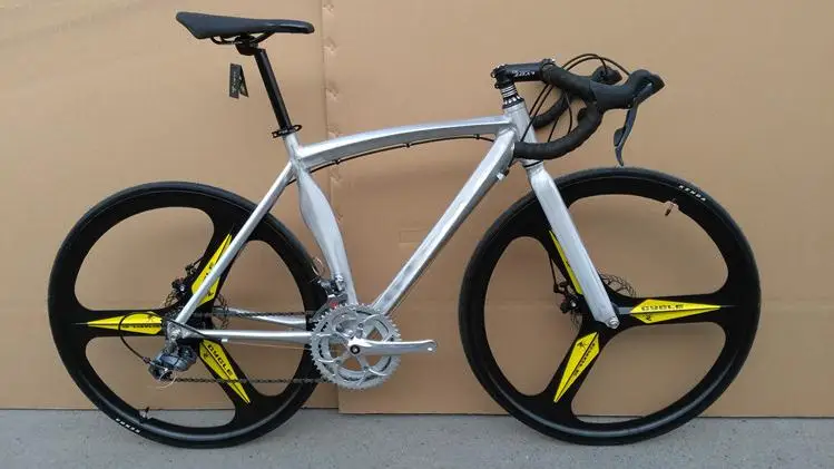 Excellent Kalosse 18/20/22 speed road bike frame  3 spokes wheels  700C *23 tires  man and woman  52cm  Road  bike    road   bike 1