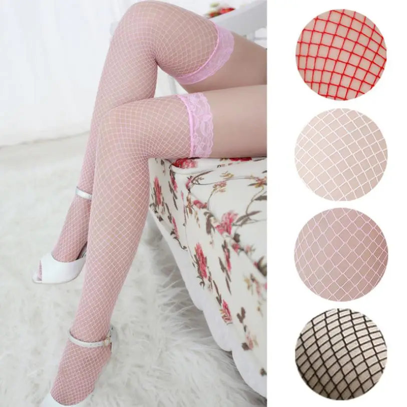 

JAYCOSIN Lingerie Sexy Erotic Stockings Fashion Lingerie Woman Ladies big size Lace Fishnet Thigh High Stockings NEW