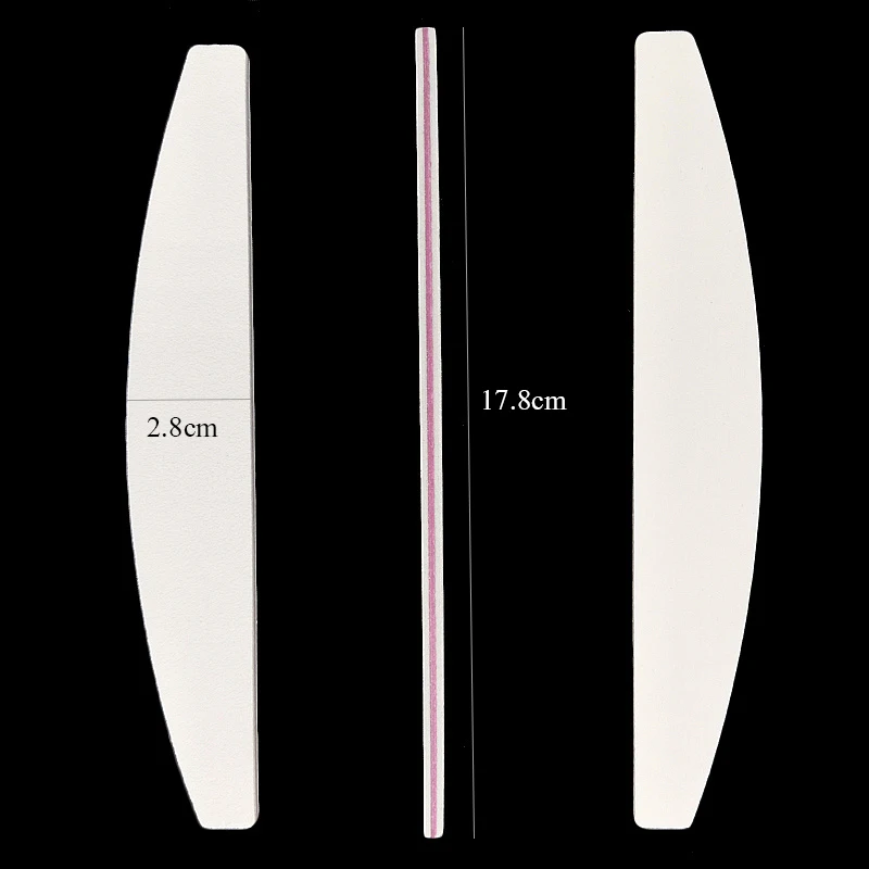 50 шт. 100/180 Шлифовальная Пилка Для ногтей наждачная бумага для ногтей моющийся пилка для ногтей банан полировка изогнутые профессиональные инструменты для маникюра Набор