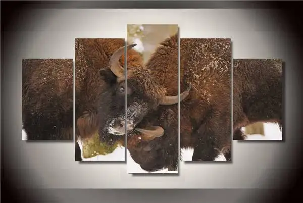 Hd Печать снег Як группа картина холст печать декор комнаты плакат Бесплатная