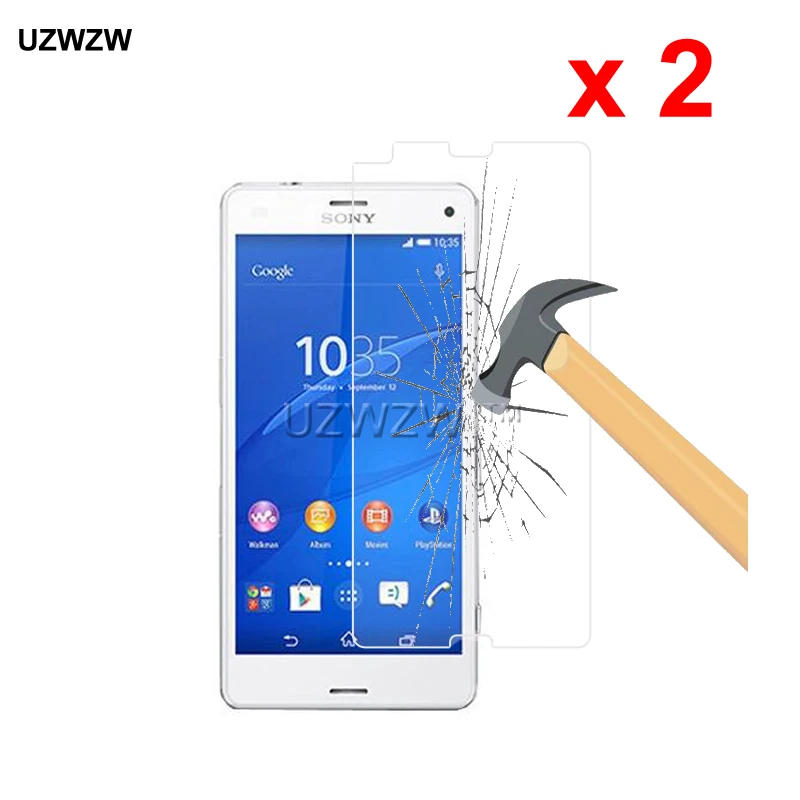 

2pcs For Sony Xperia Z3 Compact Tempered Glass Protective Glass Film Screen Protector For Sony Xperia Z3 Compact Glass