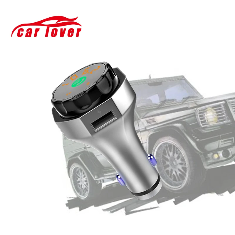 Беспроводной автомобильный комплект fm передатчик Bluetooth V4.2 светодиодный MP3 плеер