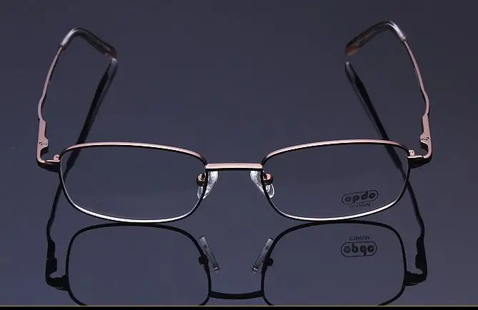 Viodream B титановые очки с полной оправой, оправы для очков, ультра-светильник, классические высококачественные деловые линзы - Цвет оправы: Коричневый
