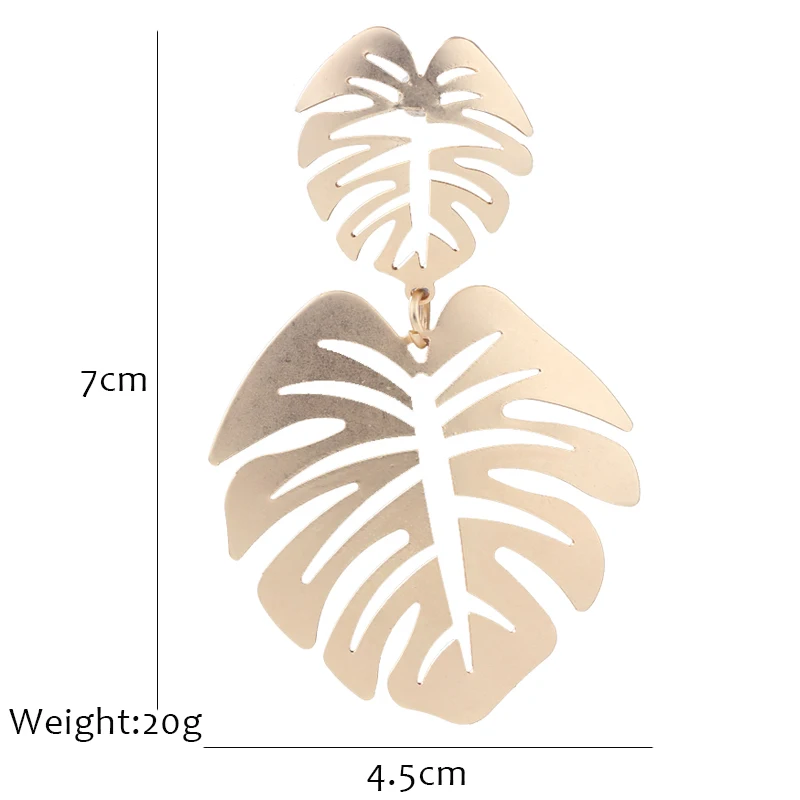 Массивные серьги в виде большого листа, женские серьги-капли, подходят к любой одежде,, модные ювелирные изделия, вечерние, праздничные, пляжный стиль, желтый подарок