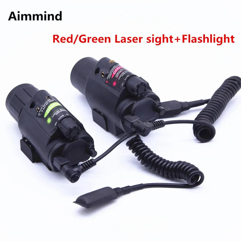 

Quick Release 5mW Powerful Tactical M6 Red Dot Laser Sight Scope Set For Rifle Pistol Shot LED Flashlight Combo Sight