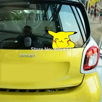 

Car Styling Lovely Cartoon Animal Pet Pikachu Pokemon Sticker Decals for Toyota Peugeot Fiesta Opel Chevrolet VW Ford Lada Honda