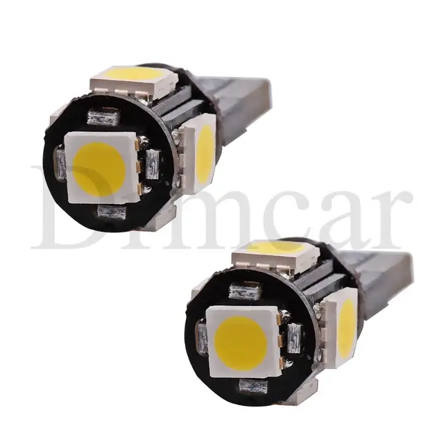 Luz de matrícula de coche Canbus, luz de matrícula de coche Canbus blanca, 5smd azul y roja, W5w, 194, bombillas de Error, cuña, bombilla Led de estacionamiento, señal de giro para maletero, 10X Luz de matrícula de coche Canbus, luz de matrícula de coche Canbus blanca, 5smd azul y roja, W5w, 194, bombillas de Error, cuña, bombilla Led de estacionamiento, señal de giro para maletero, 10X