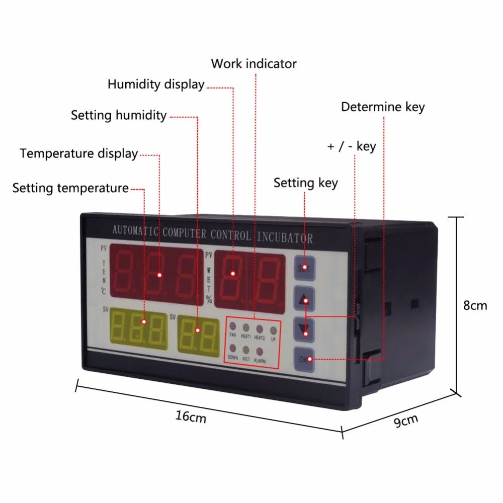 Cena XM 18 cyfrowy automatyczny mały inkubator jaj regulator termostatu do kontroli wilgotności i temperatury