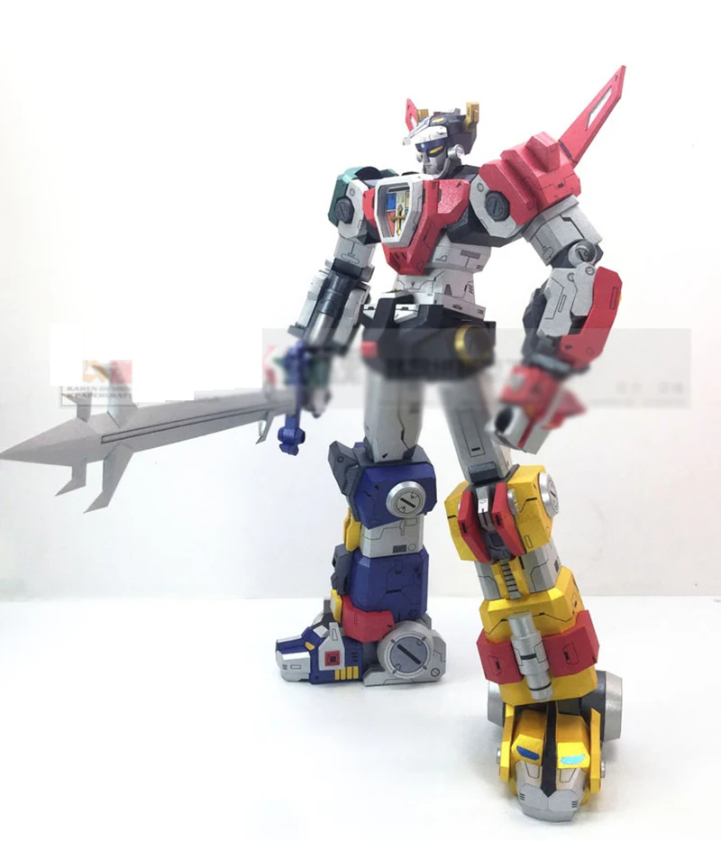 

Super Alloy Lion Voltron Soul Beast King GoLion Transformation Robot Paper Model Action Figure Collection Toy