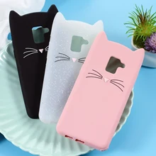

Dulcii for Samsung A8 2018 Case Cat for Samsung Galaxy A8 Plus A8+ 2018 Phone Cover Soft Silicone Cat Cases Cover Lovely