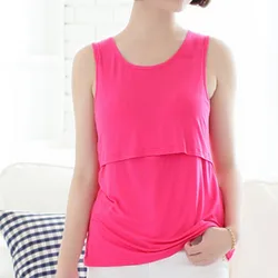 Model Maternity Nursing Top Sleeveless Camisole Breastfeeding Clothes Pregnant Women Wireless Camis Tank Top Nursing Vest Summer Model Maternity Nursing Top Sleeveless Camisole Breastfeeding Clothes Pregnant Women Wireless Camis Tank Top Nursing Vest Summer