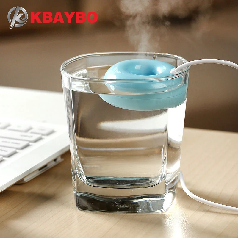 

KBAYBO USB Mini air diffuser Air Humidifier Aroma Diffuser Steam Donuts Purifier portable For Office Home