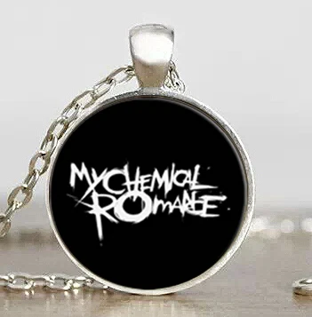 Стимпанк рок группа My Chemical Romance цинковый сплав художественное ожерелье-кулон стеклянный Доктор Кто 1 шт./партия Женская Мужская винтажная цепочка 1 человек