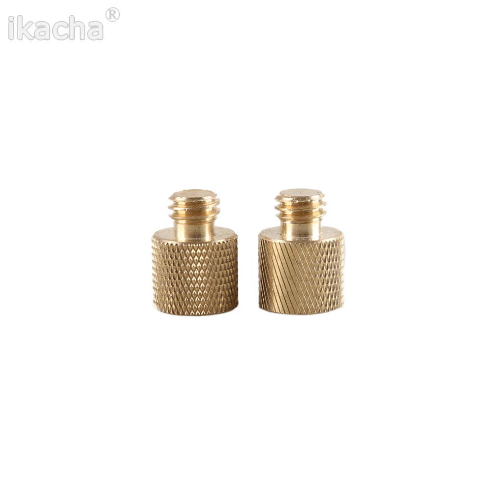 Gold Color 14 Female to 38 Male Tripod Thread Screw Adapter  (1)