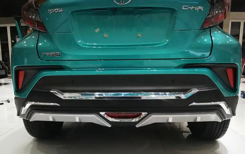 ABS автомобильный Передний+ Задний бампер протектор защита противоскользящая пластина подходит для Toyota CHR C-HR IZOA