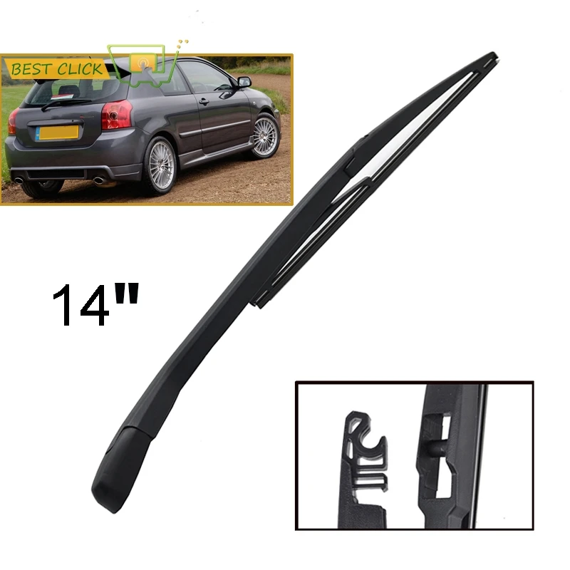 

Misima Rear Windscreen Wiper Blade Arm Set For Toyota Corolla Hatchback E12 2001 2002 2003 2004 2005 2006 2007 NOT U HOOK